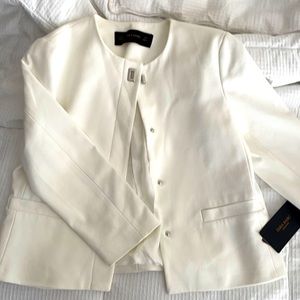 Zara Snow White Cropped Blazer